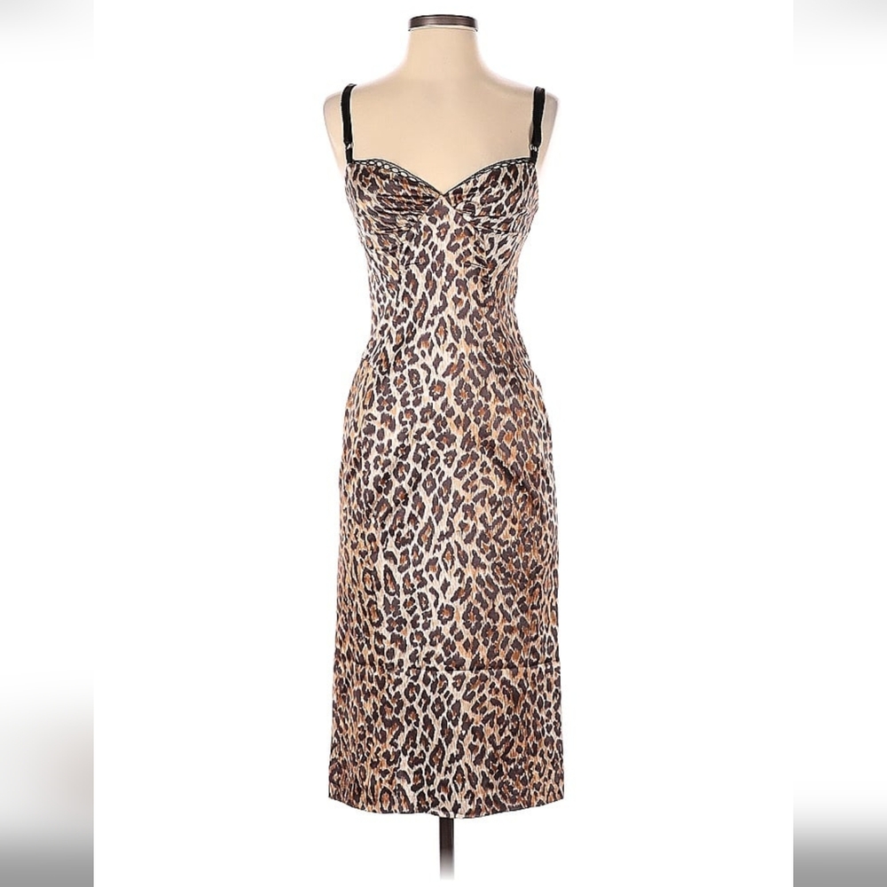 Dolce And Gabbana Animal Print Dress